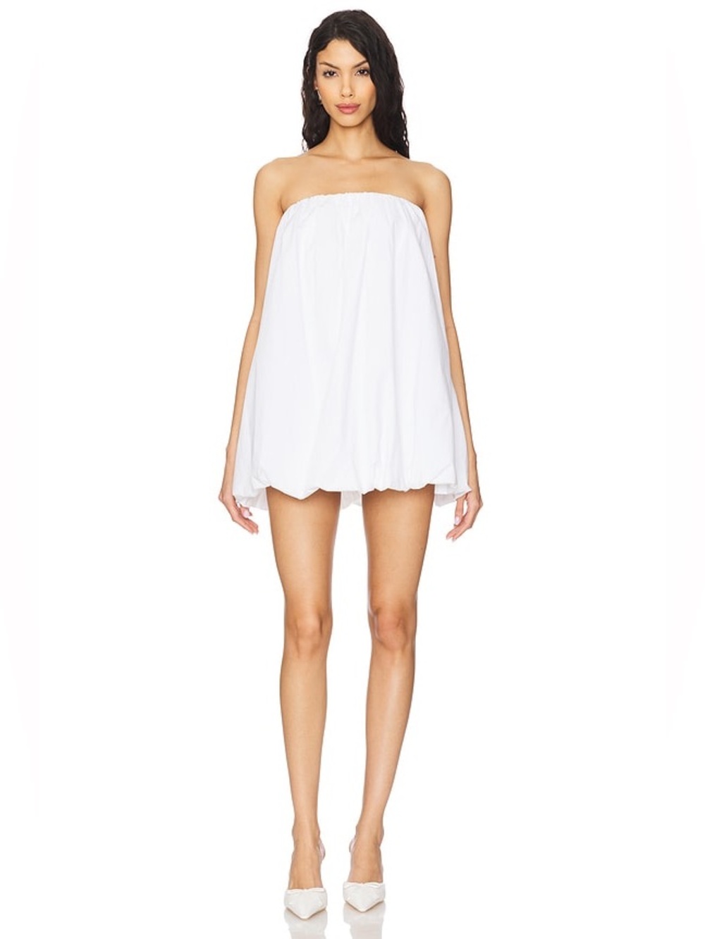 New! Show Me Your Mumu Beverly Bubble Dress Mini White Size XS 6257